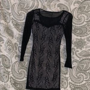Black lace dress